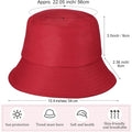 Full Color Custom Cotton Bucket Hats Sun Caps