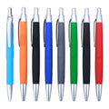 Soft Touch Ballpoint Pen Fast Drying Black Ink Pen With Clip
