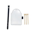 PU Leather Golf Ball Tee Bag With 3 Spikes