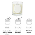 Smokeless Scented Candle in Clear Glass Jar