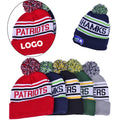 Knit Hat With Hairball