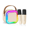 Portable Bluetooth Speaker With Two Wireless Microphones