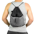 210 D Drawstring Backpack With Mesh Pocket