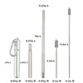 Stainless Steel Telescopic Straw Set