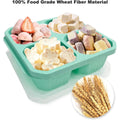 Wheat Straw Stackable Lunch Boxes With 4 Compartments