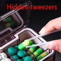 Travel Pill Box with Pill Cutter Splitter