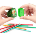 Double Holes Pencil Sharpener With Lid