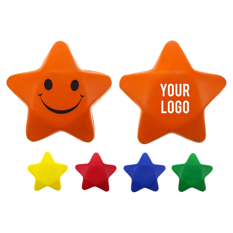 Smiley Face Star Shaped Stress Reliever
