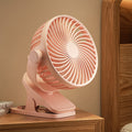 Desktop Wall Desk Clamp USB Charging Clip Fan