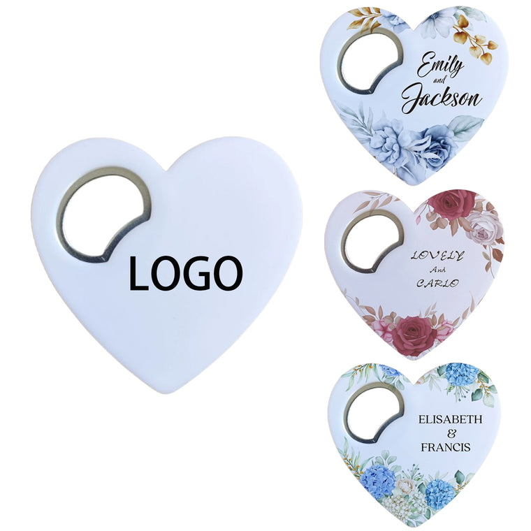 Portable Heart Shaped Beer Opener Magnetic Fridge Magnet