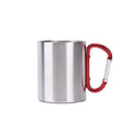12 Oz Stainless Steel Camping Mug With Carbiner