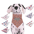 Custom American Flag Dog Bandana