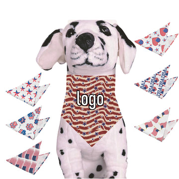 Custom American Flag Dog Bandana