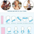 Microfiber Ice For Neck Cooling Towel Zip Pocket Carabiner