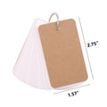 50 Pack Binder Ring Index Cards