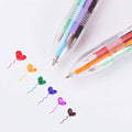 6-In-1 Multi-Color Retractable Ballpoint Pen