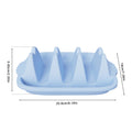 Rectangle Silicone Taco Holder Plate With Dividers