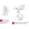 Bicycle Front Rear Strobe Batteries Included Frog Led Light