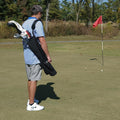Black Lightweight Golf Bag with Cushioned Shoulder Strap