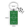 Metal Soccer Field Keychain