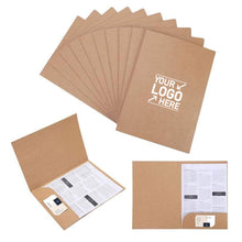 A4 Portable Presentation Kraft Paper Cardboard Folder