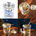 Glass Ashtray With Lids
