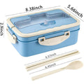 Wheat Straw Lunch Box With Tableware