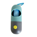 Pet Poop Bag Dispenser W/ Safety LED Flashlight & Carabiner