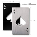 Spade A Bottle Opener With Credit Card Size