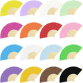 Full Color Custom Handheld Bamboo Paper Folding Fans