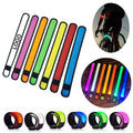 Led Light Up Slap Bracelet Armband Wristband W/3 Light Modes