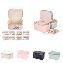 Travel Jewelry Organizer W/8Pcs Clear Velvet Bags for Girls