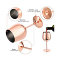 18 OZ Stainless Steel Wine Glasses