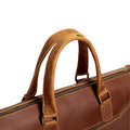 Men'S Cowhide Shoulder Handheld Laptop Briefcase