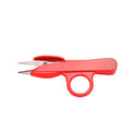 Colorful Plastic-Handled Spring Yarn Snip with Finger Guard