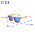 Ecofriendly Bamboo Wooden Polarized Uv Protected Sunglasses