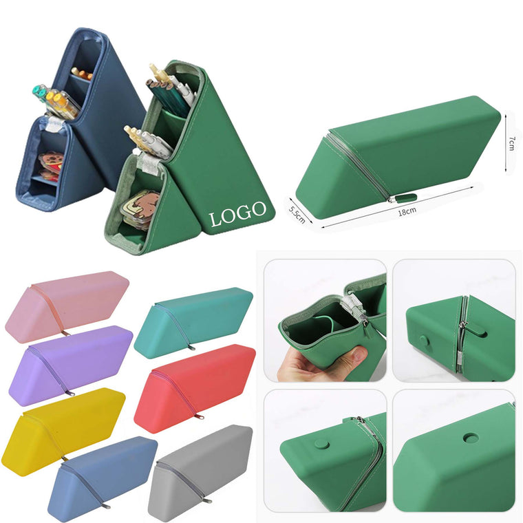 Soft Silicone Pencil Case Portable Pen Holder