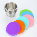 2.4Oz Condiment Containers With Leakproof Silicone Lids