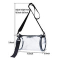 Stadium Approved Transparent Crossbody Purse Bag