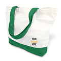 Two-Tone Reusable Cotton Canvas Tote Bag