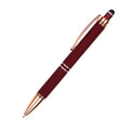 Knurled Push Stylus Ballpoint Pen