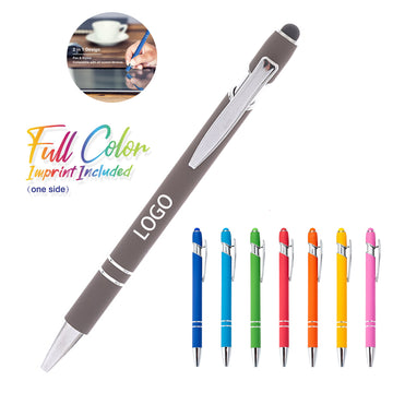 2-in-1 Stylus Retractable Ballpoint Pen with Stylus Tip