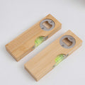 Bamboo Bottle Opener W/Level