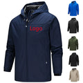Unisex Outdoor Casual Lightweight Hooded Windbreaker Jacket