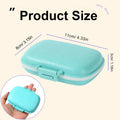 8-Grid Wheat Straw Sealed Daily Medicine Storage Boxes