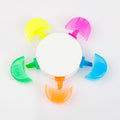 6-Color Petal-Shaped Fluorescent Watercolor Pens