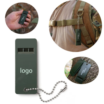 Three-Frequency Outdoor Survival Whistle
