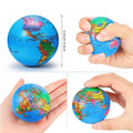 2.5" Round Ball Stress Reliever - World Map