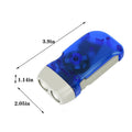 Full Color Hand Crank Flashlight