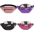 4 Zipper Pockets Waist Bag Large Capacity Crossbody Bag
